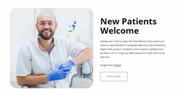 New Patients Welcome - Website Builder