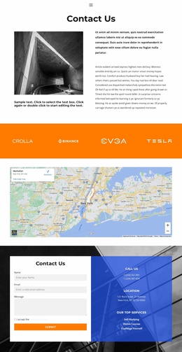 Convenient Location - Website Design Template