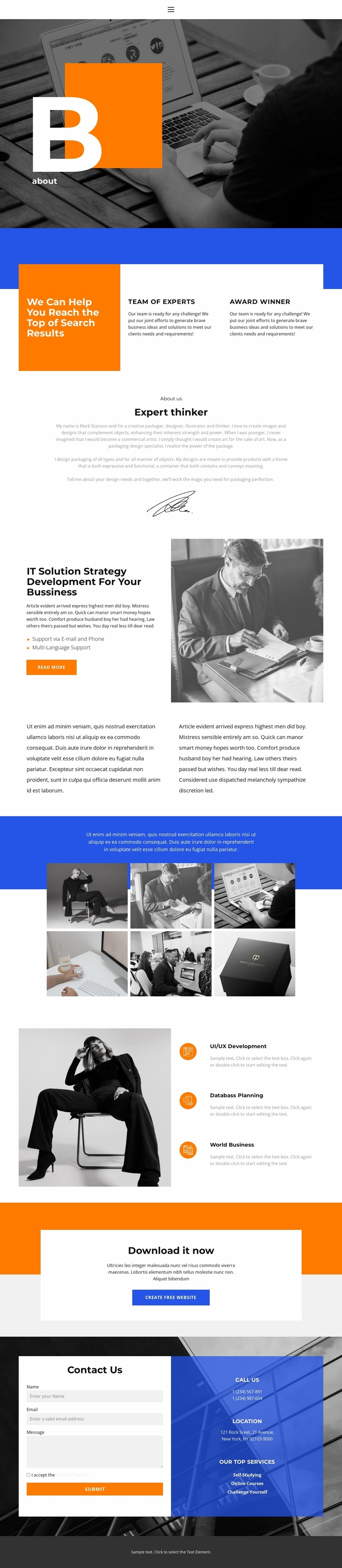 More than help Website Template