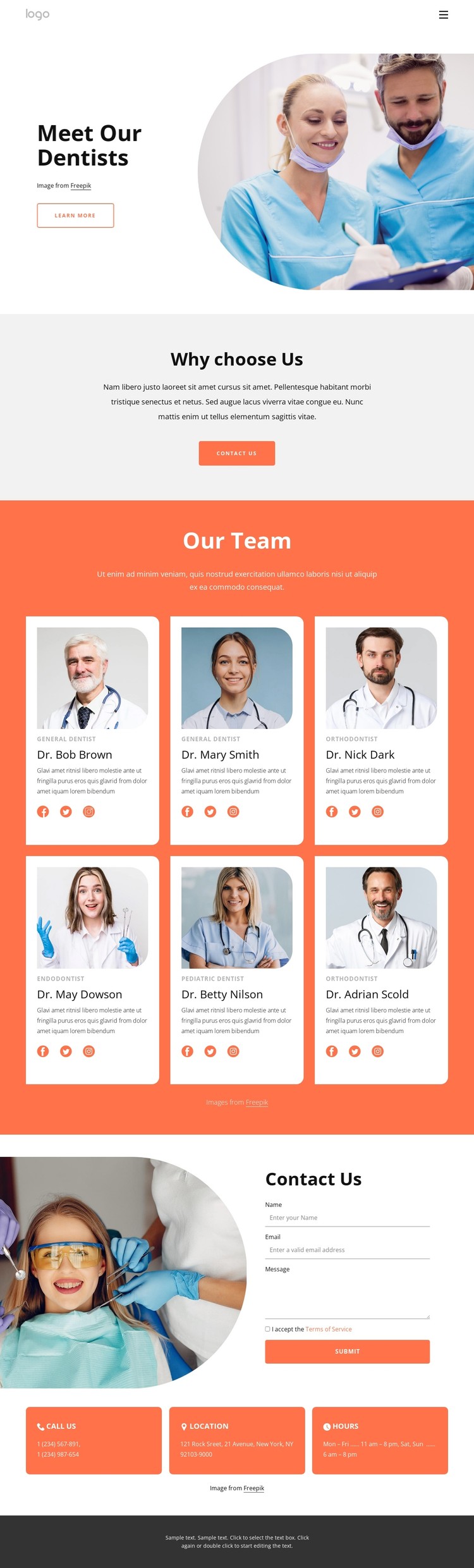 Highly-qualified dentists CSS Template