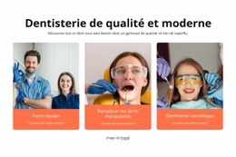Dentisterie De Qualité Et Moderne Site Web Réactif Pour La Dentisterie