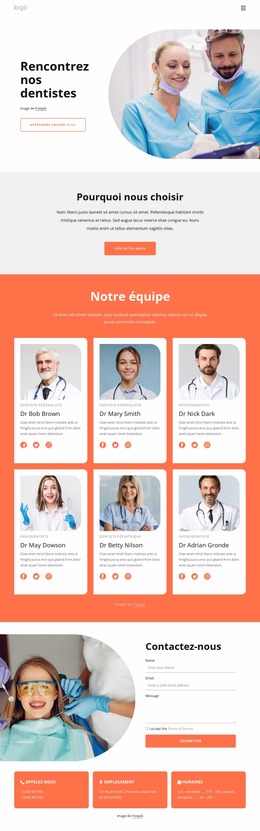 Des Dentistes Hautement Qualifiés - Modèle De Site Web Joomla