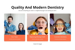 Quality And Modern Dentistry Html5 Responsive Template