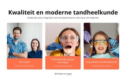 Kwaliteit En Moderne Tandheelkunde - Eenvoudig Websitesjabloon