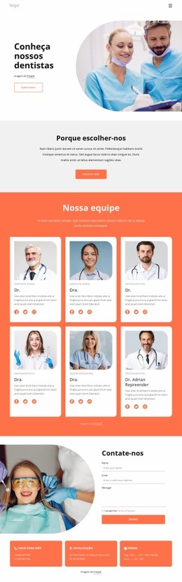 Dentistas Altamente Qualificados - Free HTML Website Builder