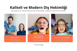 Kaliteli Ve Modern Diş Hekimliği - HTML Sayfası Şablonu