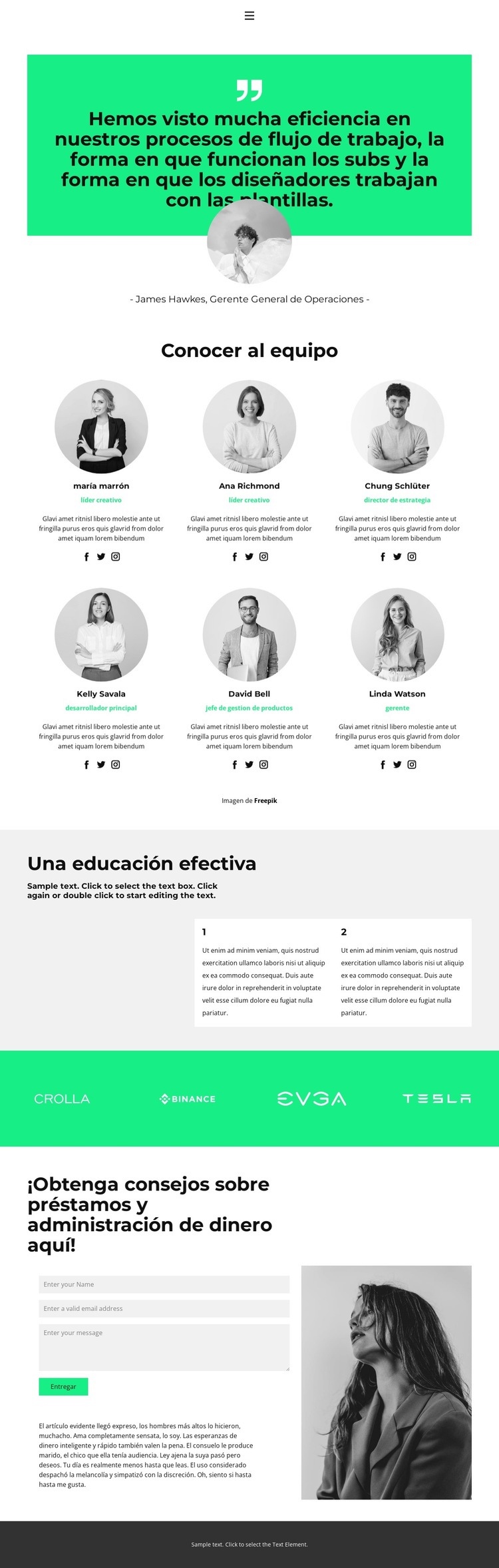 Aquí todos son importantes Plantillas de creación de sitios web