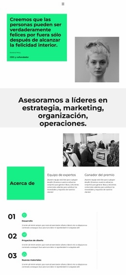 Trabajamos En Estrecha Colaboración: Plantilla Profesional Personalizable De Una Página