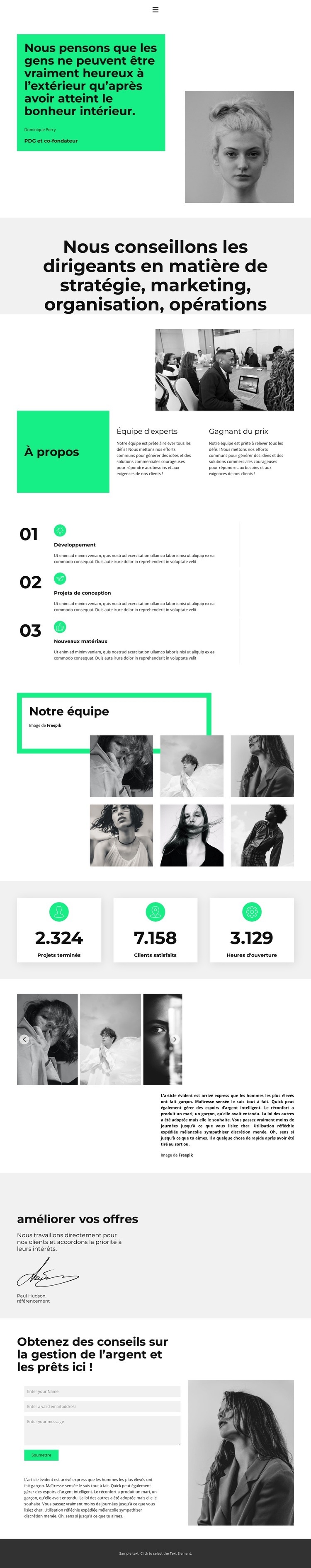 Nous travaillons en étroite collaboration Créateur de site Web HTML