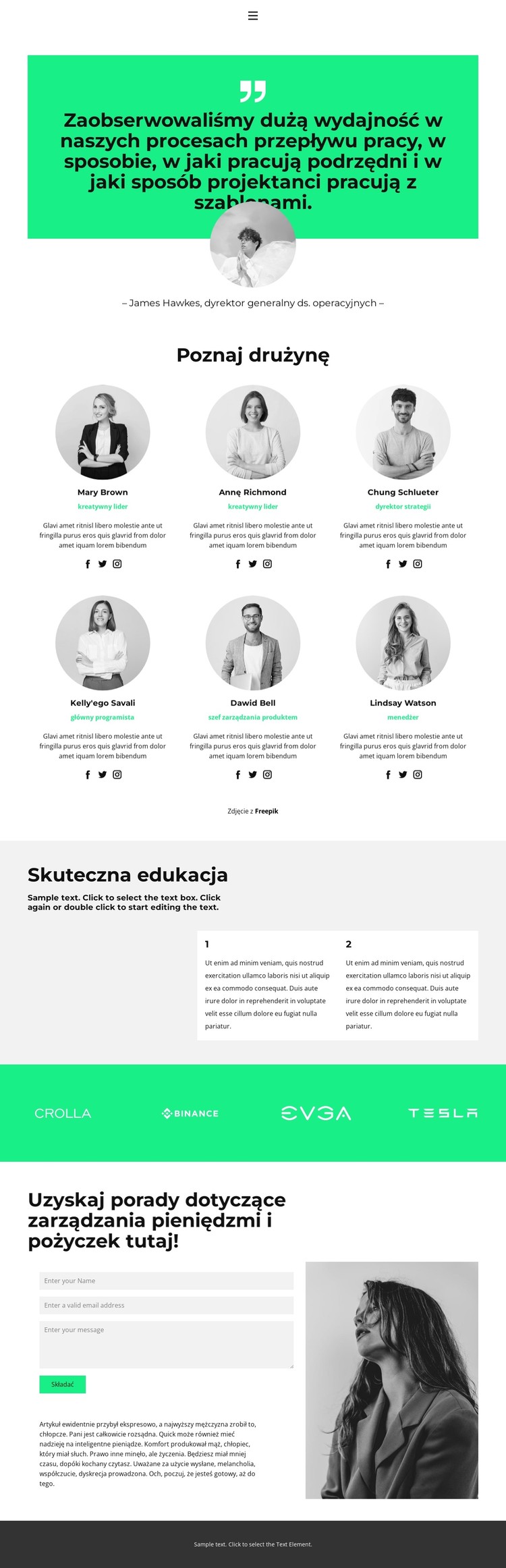 Każdy jest tu ważny Szablon CSS