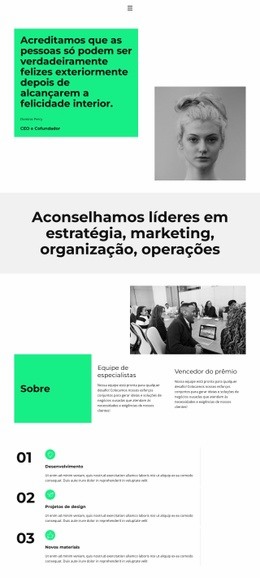 Página Inicial Do Site Para Trabalhamos Em Estreita Colaboração