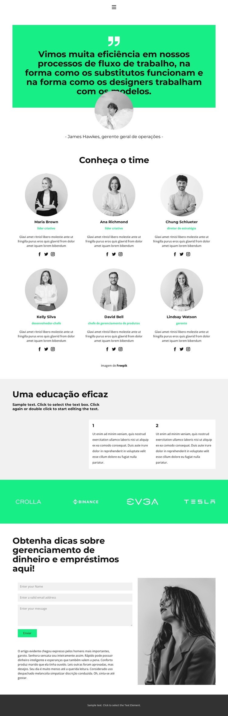 Todo mundo é importante aqui Landing Page