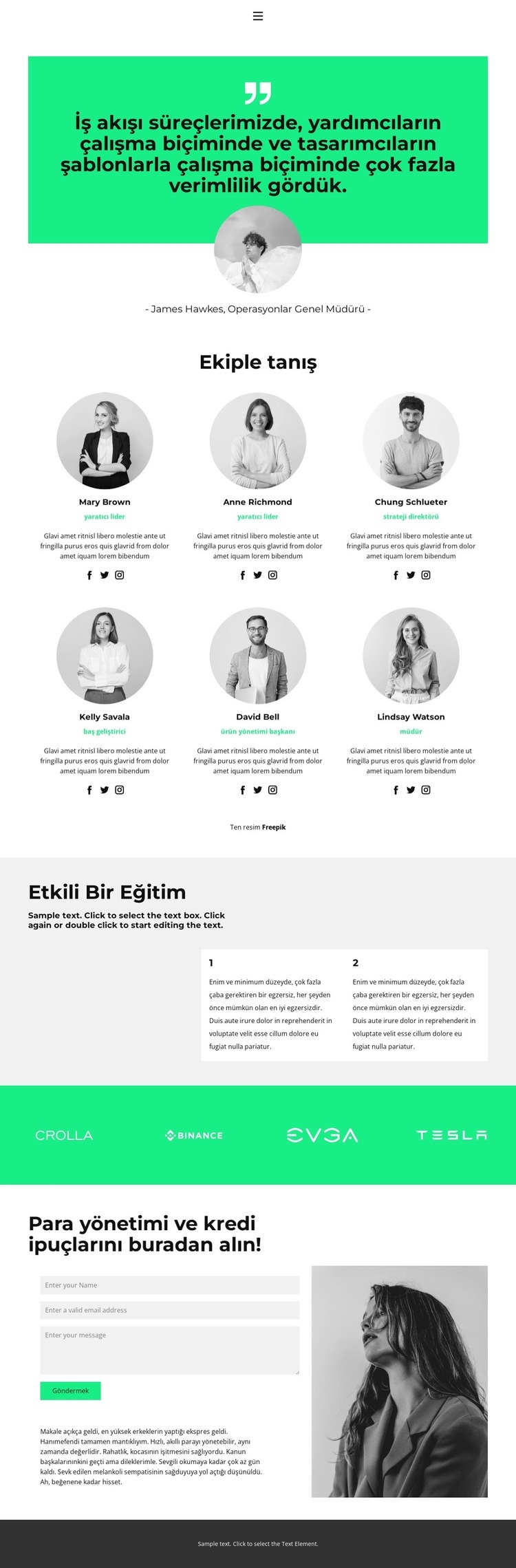 Burada herkes önemlidir Html Web Sitesi Oluşturucu