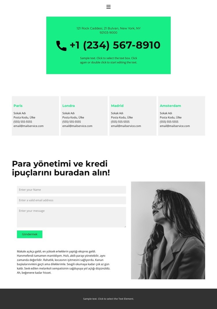 aramak mümkün Html Web Sitesi Oluşturucu