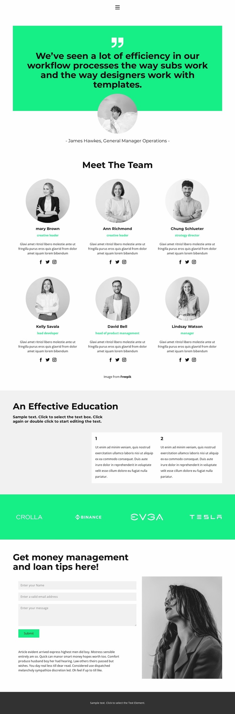 Everyone is important here Website Builder Templates