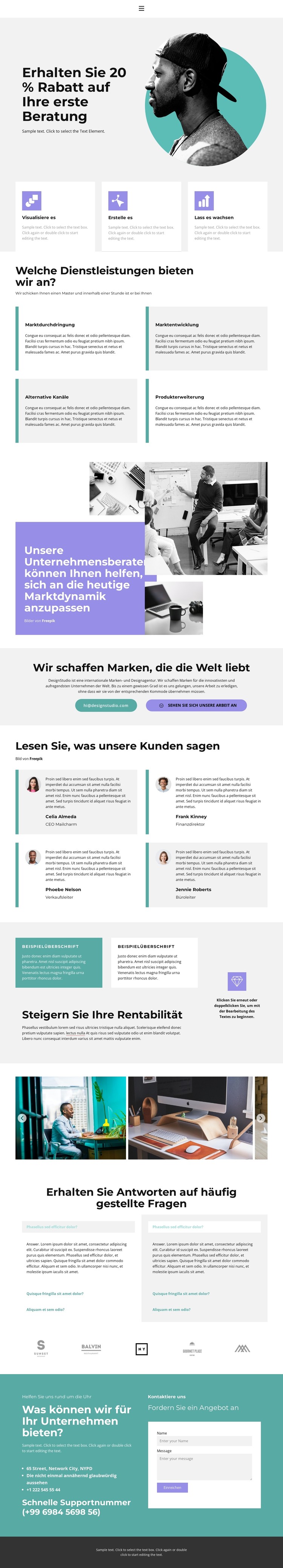 Wir schaffen Komfort CSS-Vorlage