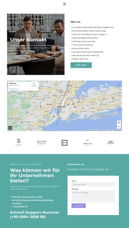 Treffen Sie Mich In Einem Unserer Büros - Responsive HTML5-Vorlage