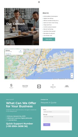 Meet me at one of the offices - CSS Template by Nicepage