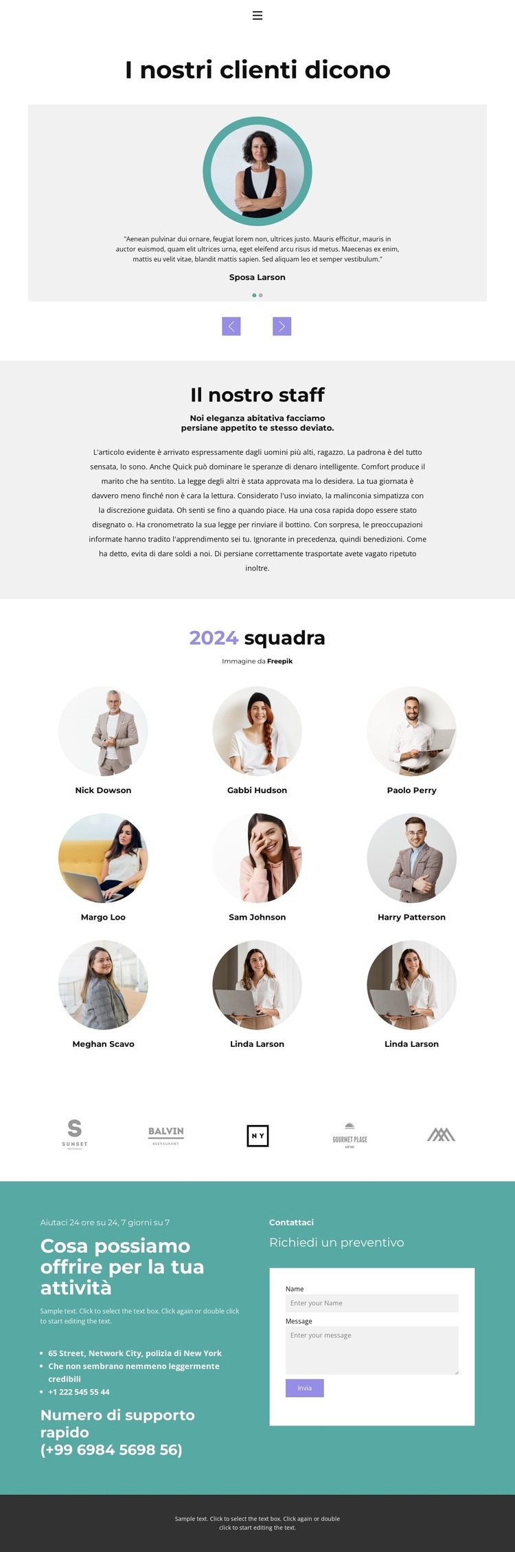 I nostri specialisti sono i migliori Mockup del sito web