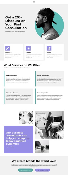 We Create Comfort - Page Template