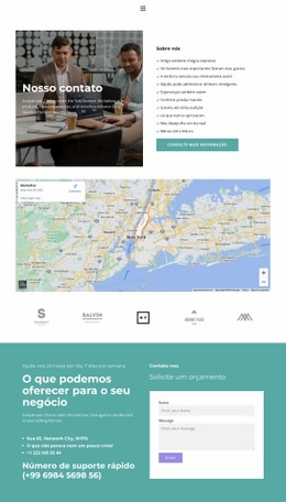 Maquete De Site Multifuncional Para Encontre-Me Em Um Dos Escritórios