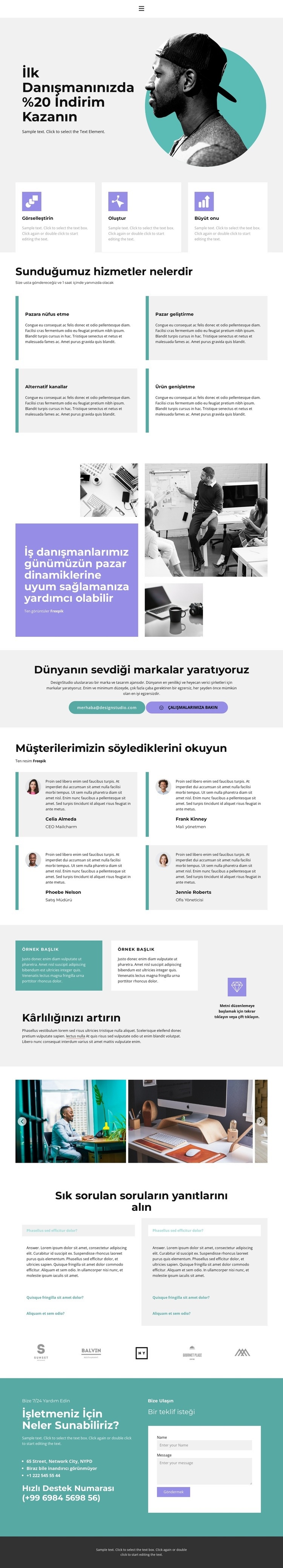 Konfor yaratıyoruz Html Web Sitesi Oluşturucu