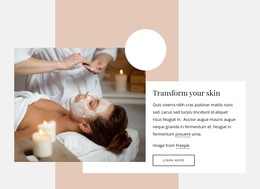 Transform Your Skin - Web Development Template