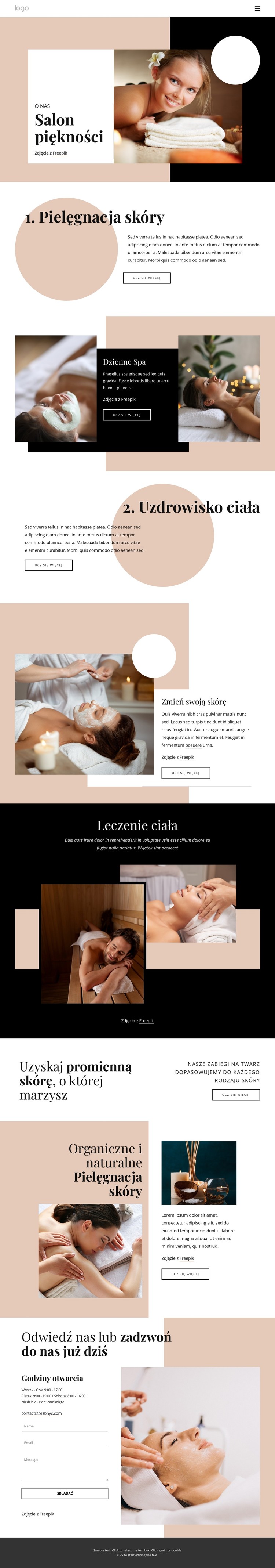 Nowe doświadczenia wellness Szablon CSS