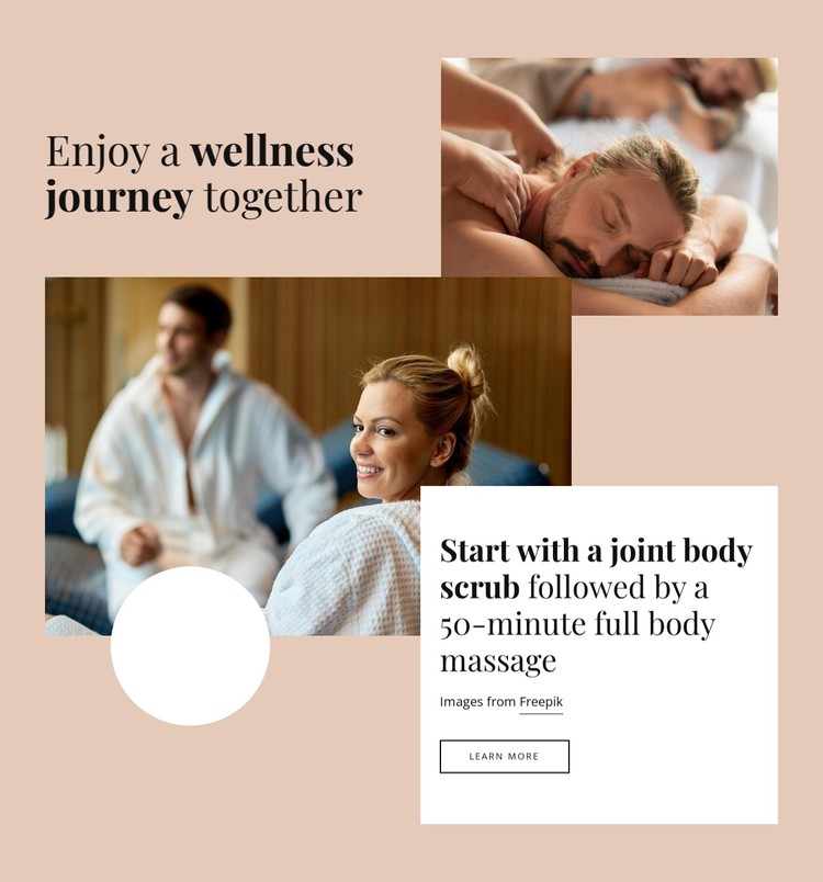 Enjoy a wellness journey together CSS Template