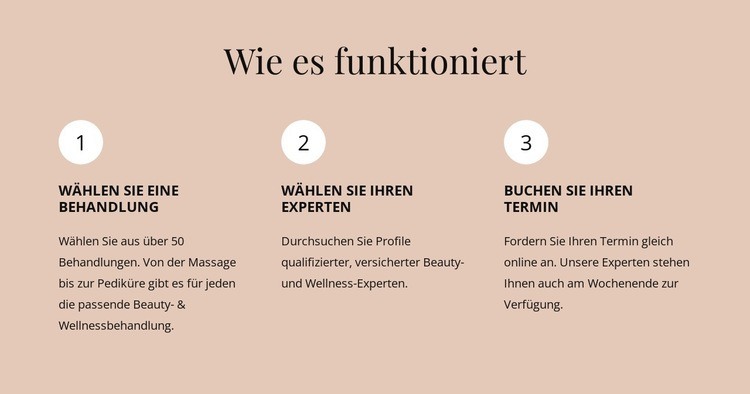 Ein preisgekrönter Salon Website design