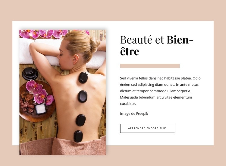 La dernière bio-innovation pour le bien-être spirituel Maquette de site Web