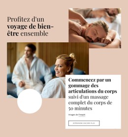 Profitez D'Un Voyage De Bien-Être Ensemble Modèle De Boîte Flexible