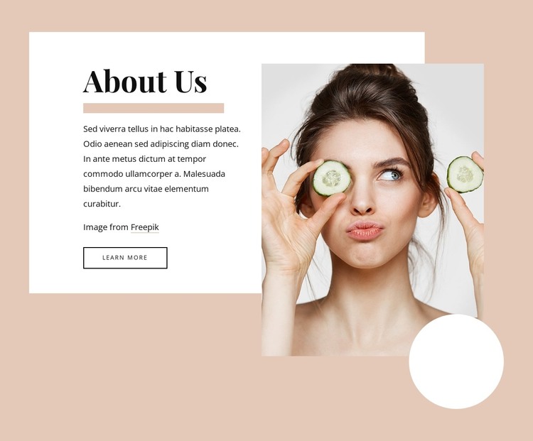 We offer personalised treatments HTML Template