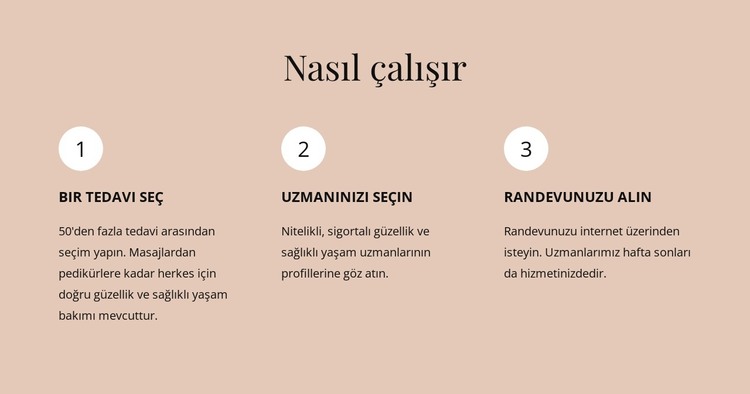 Ödüllü bir salon HTML Şablonu