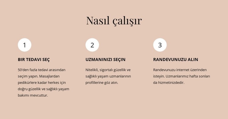 Ödüllü bir salon Web Sitesi Mockup'ı