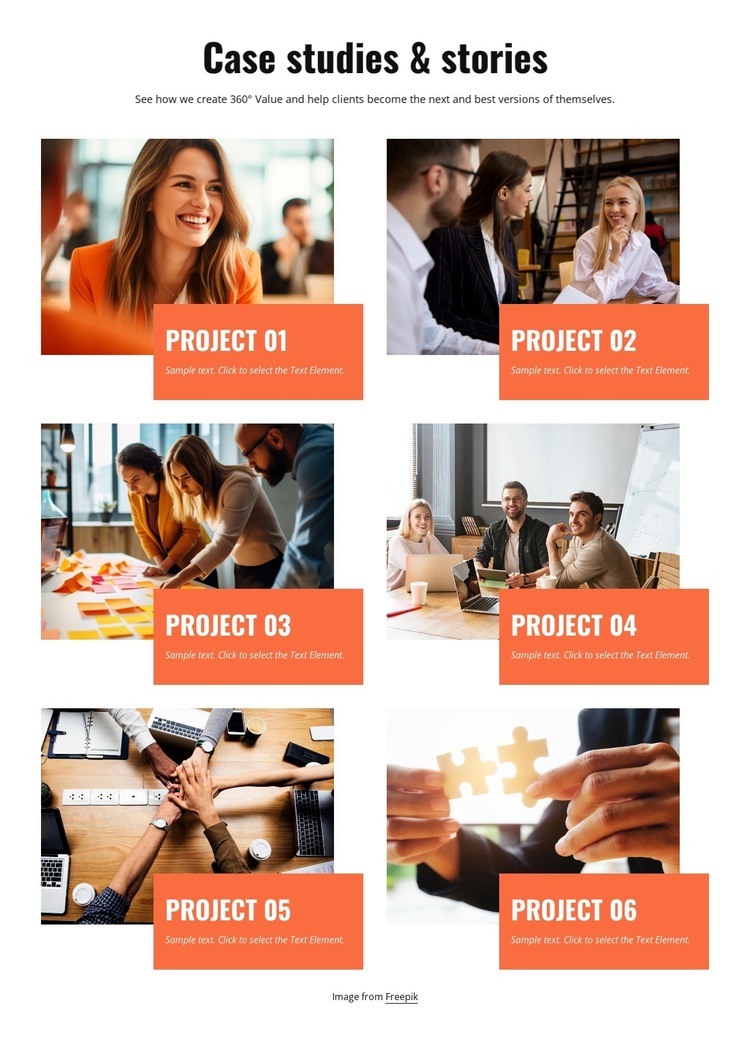 Consulting case studies and stories Wix Template Alternative