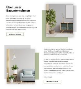 Wir Kreieren Individuelles Innendesign HTML-Vorlagen