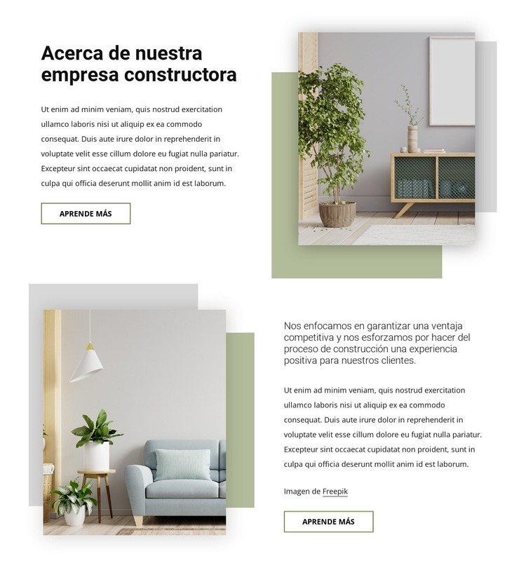 Creamos diseño de interiores a medida. Diseño de páginas web