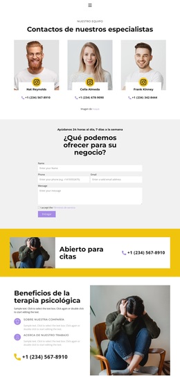 Nuestros Psicólogos - Tema Responsivo De WordPress