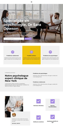 École De Psychologie - Modèle De Page HTML