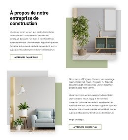 Nous Créons Un Design D'Intérieur Sur Mesure - Modèle D'Une Page