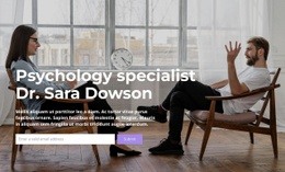 Psychology Specialist Homepage Design