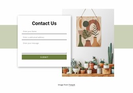 Contact Form With Rectangle Opencart Templates
