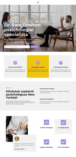 Pszichológiai Iskola Gondozási Weboldal Sablon