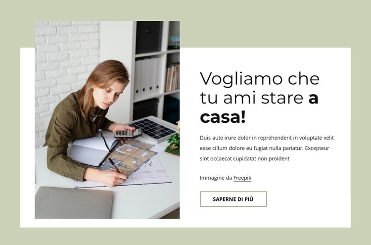 Creazione di spazi personalizzati Modelli di Website Builder