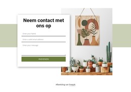 Contactformulier Met Rechthoek E-Commerce Winkel