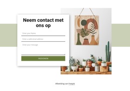 Contactformulier Met Rechthoek - Eenvoudig Websitesjabloon