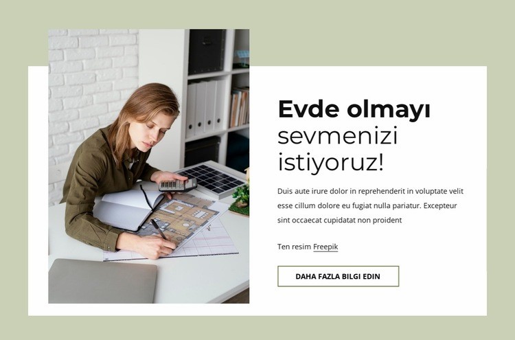 Kişiselleştirilmiş alanlar yaratmak Html Web Sitesi Oluşturucu