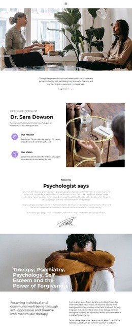 Qualified Help From A Psychologist - Beautiful Color Collection Template