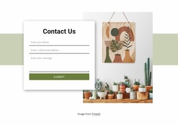 Contact Form With Rectangle Beautiful Color Collections